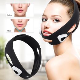 Micro-current Face Massager EMS Face Lifting Vibration Chin Reducer Bandage Face Slimmer Device 360° Full Wrap V-line Mask Belt 240430