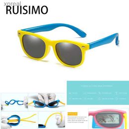 Sonnenbrille Ruisimo Childrens Polarisierte Sonnenbrille TR90 Jungen und Mädchen Sonnenbrillen Silikonsicherheit Brillen Kinder UV400 Brille WX