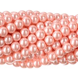 YouLuo 200PCS Glass Pearl Beads Loose Spacer Round Czech Tiny Satin Lustre Handcrafted Beading Assortments for DIY Craft Necklaces2469491