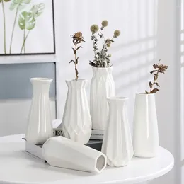 Vases Multipurpose Hydroponics Flower Pot Small Fresh Glazed Surface Storage Bottle Unique Design Desktop Ornaments