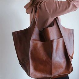 Totes Handbag For Womens' Pouch Large One-shoulder Tote Bag Female Handbags Women Shoulder Bags With Short Handles Leather PU Lady