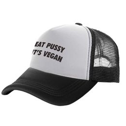 Ball Caps Eating Cats Their Vegetarian Trucks Cs Mens Fun Hats Baseball C Cool Summer Neutral Mesh Cs MZ-467 J240506