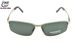 Brand CLARA VIDA AlMg Alloy Inner Coating Polarised Sunglasses Mens UV400 Polaroid Sports Driving Outdoor Designer Sun Glasses2270846