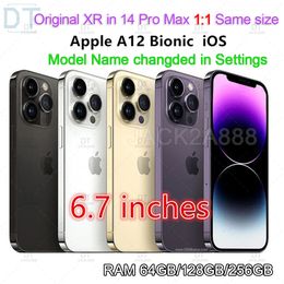 Refurbished Original Unlocked OLED Screen Apple iPhone XR in iPhone 14 pro max style Cellphone iPhone 14pro max RAM 3GB ROM 64GB/128GB/256GB Mobile Mobilephone