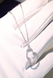 Classical Luxury Jewellery 925 Sterling Silver Gourd Necklace Delicate Insert Drill Female Pave White Sapphire CZ Diamond Chain Pend2950906
