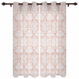 Curtain Ethnic Style Retro Persian Pattern Floral Outdoor For Garden Patio Drapes Bedroom Living Room Kitchen Window