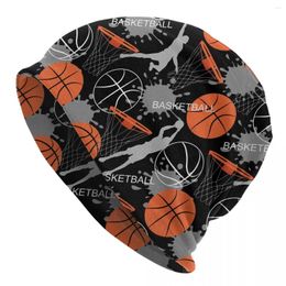 Berets Basketball Game Player Bonnet Hats Goth Ski Skullies Beanies Hat Unisex Knitted Warm Dual-use Caps