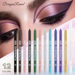 Eyeliner 12 Colour Matte Eyeliner Gel Pencil Soft Easy to Wear Colourful White Yellow Blue Pink Pearl Gloss Eye Liner Pen Cream Makeup Tool