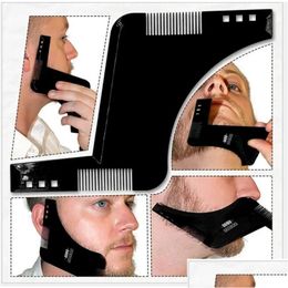 Hair Accessories 1Pc Men Beard Styling Template Stencil Comb For Lightweight And Flexible Fits All-In-One Tool Sha Drop Delivery Produ Otaxq