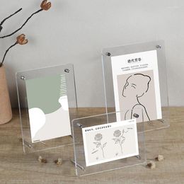 Frames Acrylic DIY Creative Picture Frame Table 5/6/7 Po Marriage Certificate Award Display Home Decoration