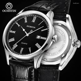 Wristwatches OCHSTIN 2024 Dreamer Series Business Light Luxury Japanese Quartz Movement Waterproof Watch Men's