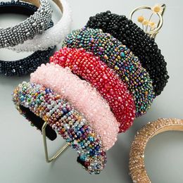 Hair Clips Accessories European And American Trendy Temperament Handmade Beaded Headbands Crystal Amazon Selling