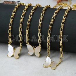 Chains 3 Pieces Elegant Shell Butterfly Pendant Necklace Fashion Jewellery Chain Wholesale Accessories 52753