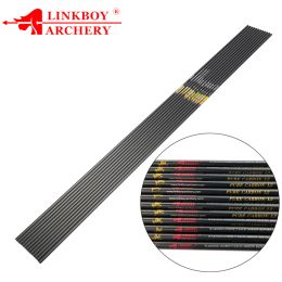 Arrow Linkboy Archery Pure Carbon Arrows Shaft Spine4001800 ID4.2/6.2mm Recurve Bow and Arrows Hunting Shooting 12PCS/a Lot