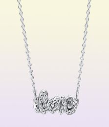 Beads Signature Of Love 45 Cm / 17.7 In Necklace Authentic 925 Sterling Silver Fits European Style Jewelry Charms & Beads Andy Jewel 590415CZ1650409