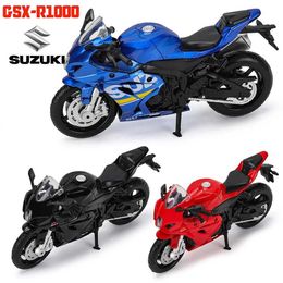 Diecast Model Cars MSZ 1 18 Suzuki GSX-R1000 with base alloy die-cast car and motorcycle models toy gifts and die-cast static motorcycle modelsL2405