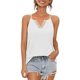 Women's Tanks Sexy Tank Top Women Undershirt Solid Color Tops Female Sweet Sleeveless T Shirt Vest Camisole Lady Clothes Summer