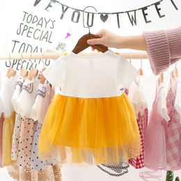 Girl's Dresses Baby Girl Dress Mesh Ball Gown Princess Dress Fashion Casual Toddler Girl Outfit Children Clothing Infant Tulle Dress Tutu