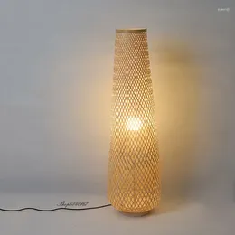 Floor Lamps Modern Creative Bamboo Lamp Nordic Standing Light For Living Room Corner Decor Bedroom Beside E27 Lights