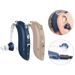 Monitors Mini Rechargeable Hearing Aid Digital BTE Hearing Aids Adjustable Tone Sound Amplifier Portable Deaf Elderly digital Hearing Aid