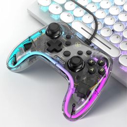 Mice RGB Wired Controller for Nintendo Switch PC/Computer/Laptop Wired Colourful Gamepad for Sony PS3 /TV/Set top Box