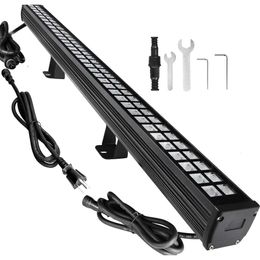 Enhance Your Space with 10x60 New Upgraded Wall Washer LED Lights - 72W 5000K Daylight, Linkable, IP65 Waterproof, Perfect for Outdoor/Indoor Stage Lighting