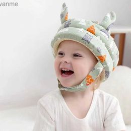 모자 모자 아기 안전 헬멧 보호 헬멧 어린이를위한 가을 보호 패드 아동 렌즈 wx
