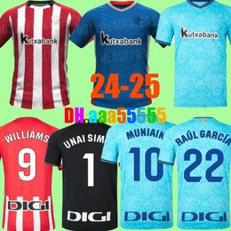 23 24 25 Club Fußballtrikots Berenguer 2024 2025 Muniain Athletic Bilbao Home Away Williams Football Shirt Raul Garcia Villalibre Jersey Sancet Finals Kids Fans Kits