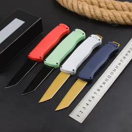 5Models 5370FE AUTO Shootout Folding Knife CPM-CruWear Blade Black CF-Elite Handles Camping Survival Tactical Outdoor Hunting Knives 5370 EDC Tools