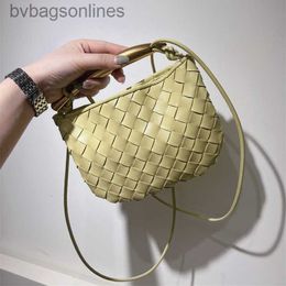 Vintage Designer Bags for Bottgs's Vents's Half Moon Sardine Womens Bag Small Design Metal Mini Handbag Genuine Leather Woven Bag Women with Original Logo