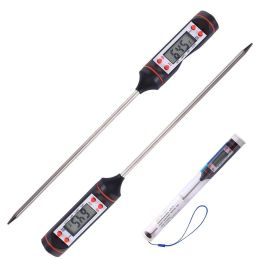 Grills 2pcs Accurate Food Cooking Thermometer Long Probe Digital Instant Read Meat Thermometer for Grilling Smoker BBQ