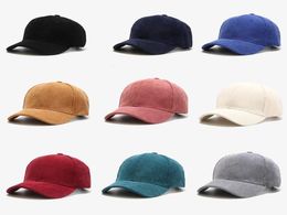 2022 Corduroy Couples Baseball Cap Hats for Women Men Hip Hop Caps Chapeau Casquette Femme Homme Gorras Hombre Hat Gorras Gorro6621583