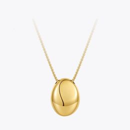 ENFASHION Hollow Pebbles Stainless Steel Long Necklace For Women Fashion Jewellery Gold Colour Necklaces Colar Halloween P213266 240430
