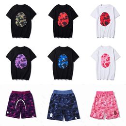 Designer T Shirt Man Tshirts Mens Shirt Designer Mens T Shirts Crew Neck Short Sleeve Breathable Cotton Letters Summer Shark Designer Shorts Women Short Camouflage