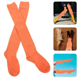 Women Socks Thigh Decorative Over Knee For Girl European And American Orange Miss