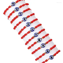 Charm Bracelets Fashion Lucky Red Rope Chain For Women Blue Eye Charming Bracelet Handmade Couple Friends Gift