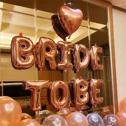 Party Decoration 16inches Bride To Be With Ring Banner Wedding Propose Letters Foil Ballon Supplies