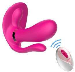 Auto Heating Remote Pants vibrator Gspot Clitoris Anal Triple Stimulating Sex Toys for Women Strap on Wearable dildo C181123015401120