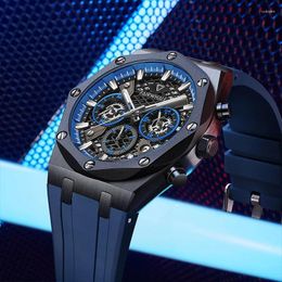 Wristwatches Fashion Men's Quartz Watch High Quality Brand Automatic Date Stainless Steel Sports Waterproof Clock