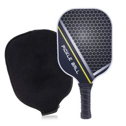 Pickleball Paddle Raw Carbon Fibre Lightweight Graphite Pickle Ball Rackets Pickleball Covers Paddle For Men And Women 240425