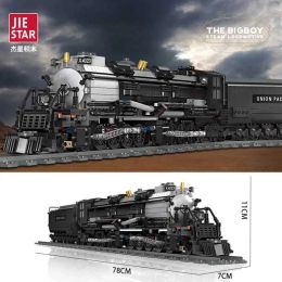 Blocks Blocks Technical Steam Locomotive The Union Pacific Big Boy Model Building Blocks City Railway Train Bricks Toys Gifts for Childre