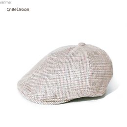 Caps Hats Baby beret cute toddler sun hat khaki letter plain weave baby girl boy gorilla Snapback Boina Cassette WX