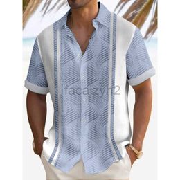 Men's Plus Tees & Polos 2024 New 3D Digital Printed Men's Summer Colourful Hawaii Short sleeved Shirt Men's Breathable Top Casual Shirts