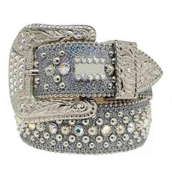 Fashion Belts for Women Designer MensSimon rhinestone belt with bling rhinestones as gift191r9600623