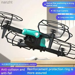 Drones 360 rolling remote control aircraft mini folding drone dual lens high-definition aerial photography four knife protection aircraft toy gifts WX