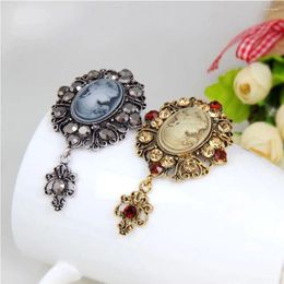 Brooches Wedding Party Antique Jewellery Gift Flower Princess Women Pendant Victorian Stone Cameo Brooch Pin