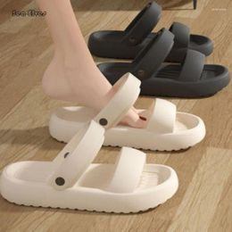 Slippers 2024 EVA Material Women's Indoor And Outdoor Anti Slip Wear Resistant Breathable Fashion Beach Women Sandals