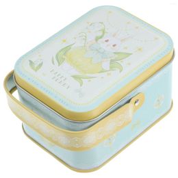 Storage Bottles Portable Tin Box Spring Cookie Tins Empty Easter Christmas Candy Containers Festival