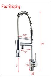 All Copper Kitchen Faucet Stainless Steel 360 Rotatable Extension Type Double Outlet Spring Faucet Can qylHYZ bdesports4363813