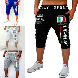 Men's Shorts Mens Athletic Shorts Sweat Shorts Capri Pants Drawstring Print Letter Sports Outdoor Weekend Streetwear Stylish Sweatpants MaleL2405